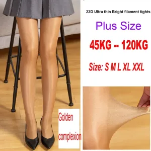 3 pairs Sexy Women Pantyhose Tights Oil Shiny Lingerie Elastic Hot Ultrathin Nylon Bling Stockings Plus Size Lingerie Female