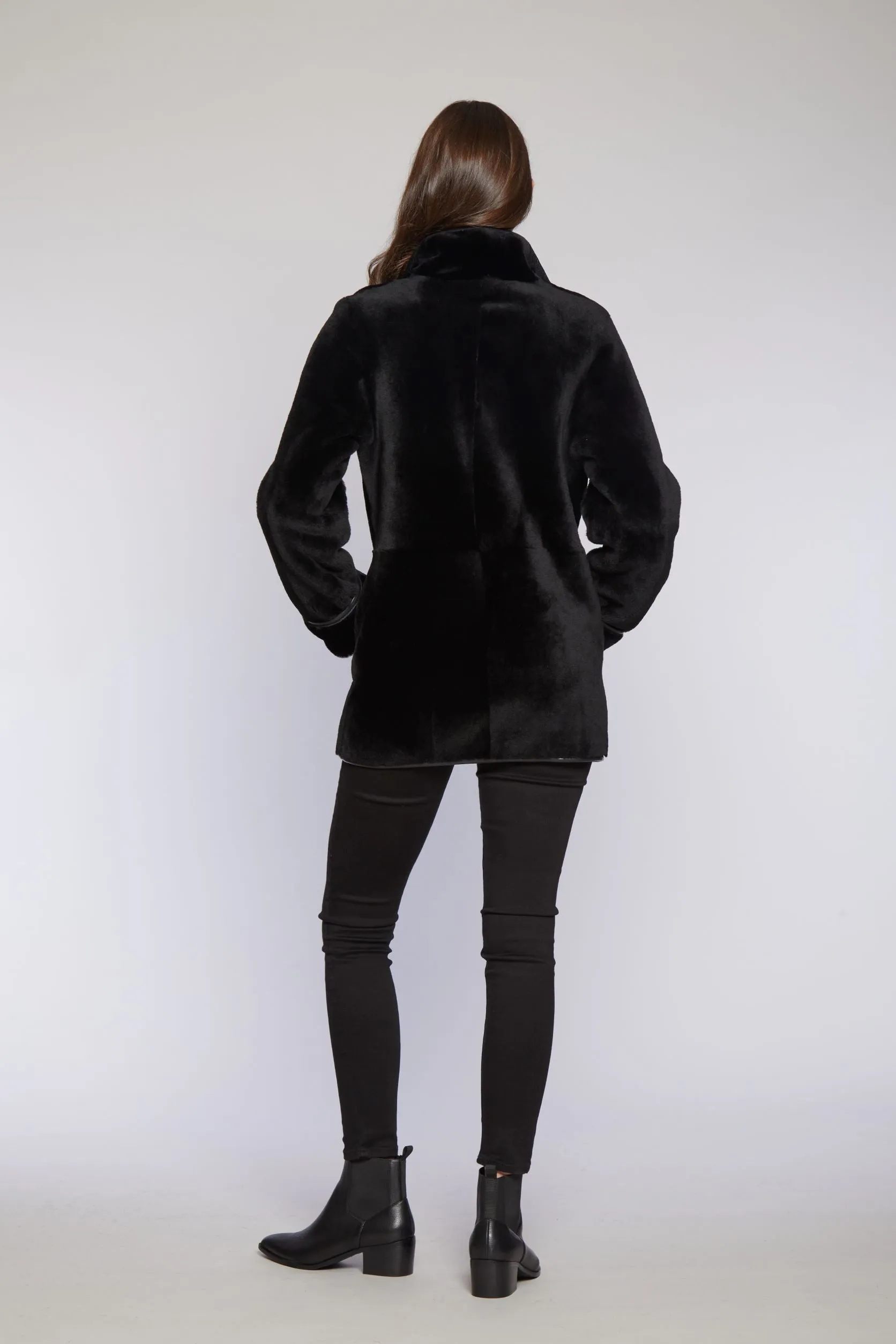 #944 Reversible Merino Shearling Jacket  1 SMALL  $500  sorry no additional discounts