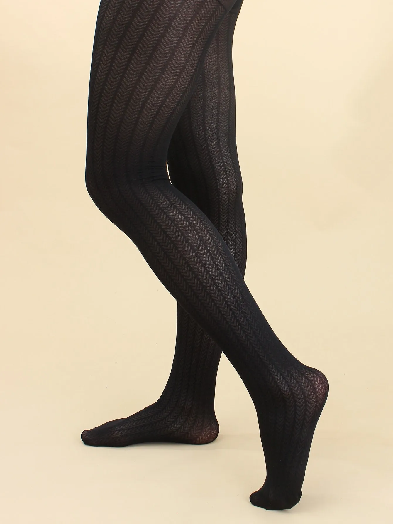 All Over Print Tights  - Black