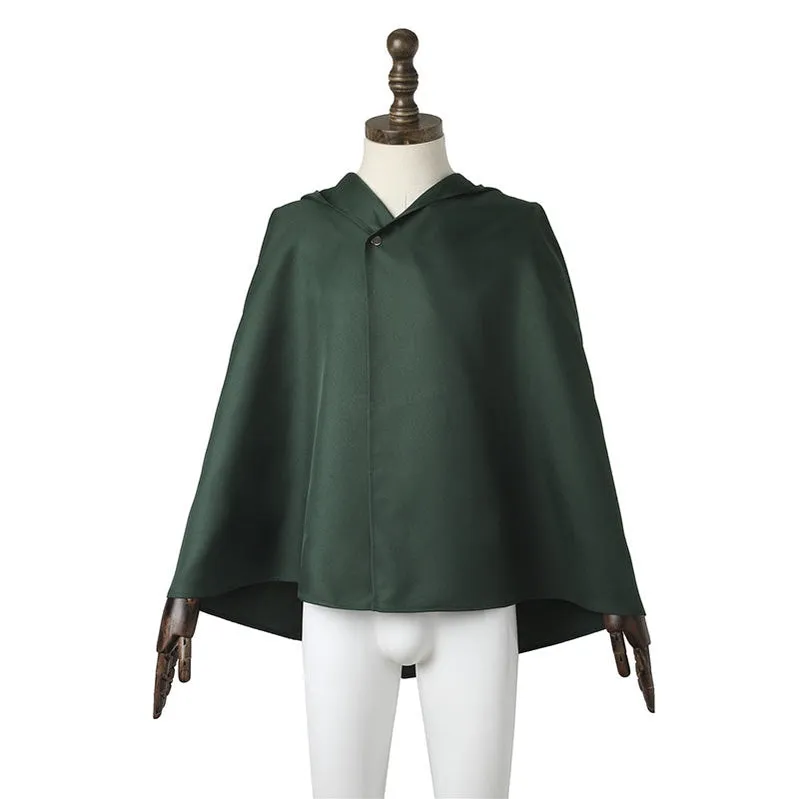 Anime Attack on Titan Levi Ackerman Survey Corps Uniform Set Cosplay Costumes