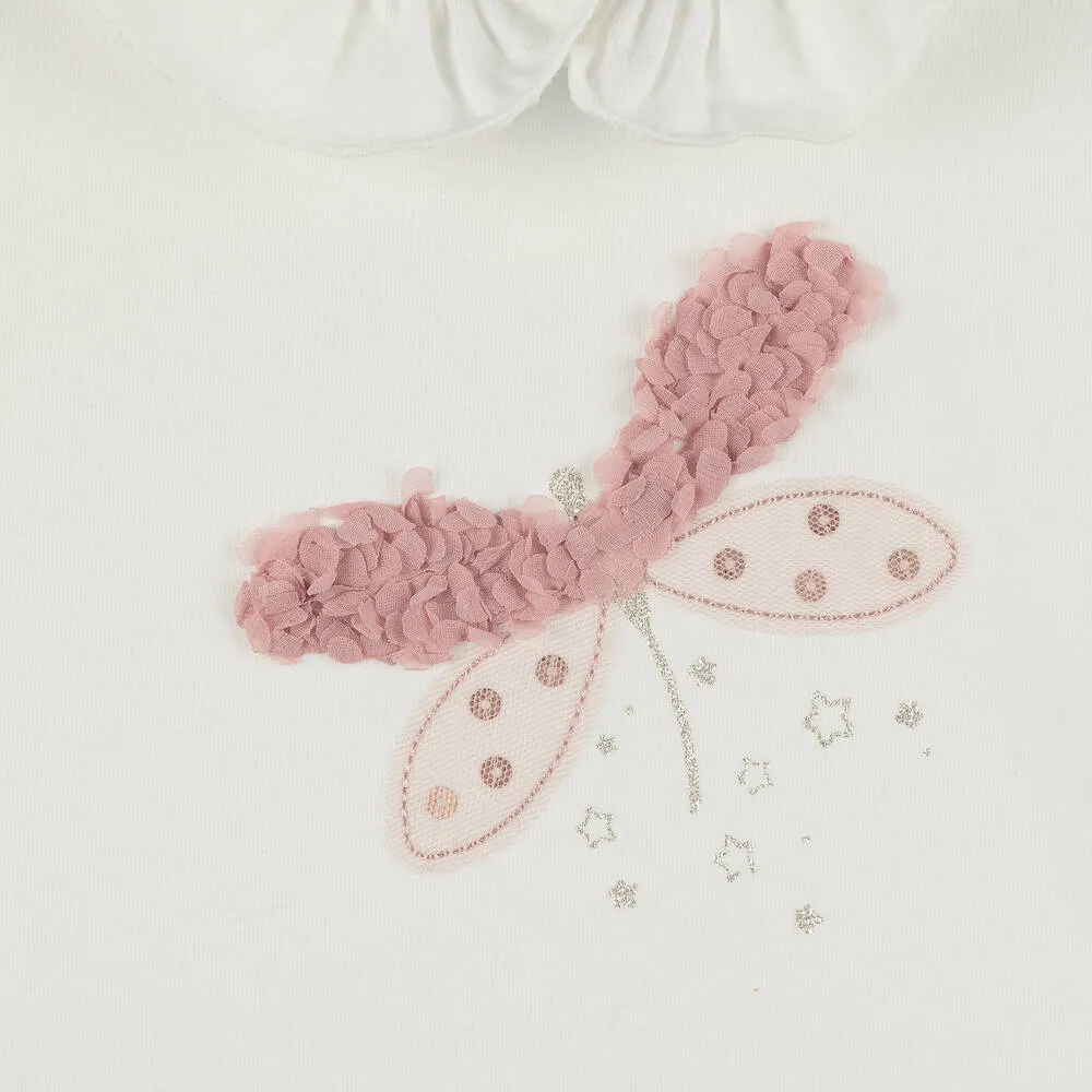 Baby Girls Pink Dragonfly Top