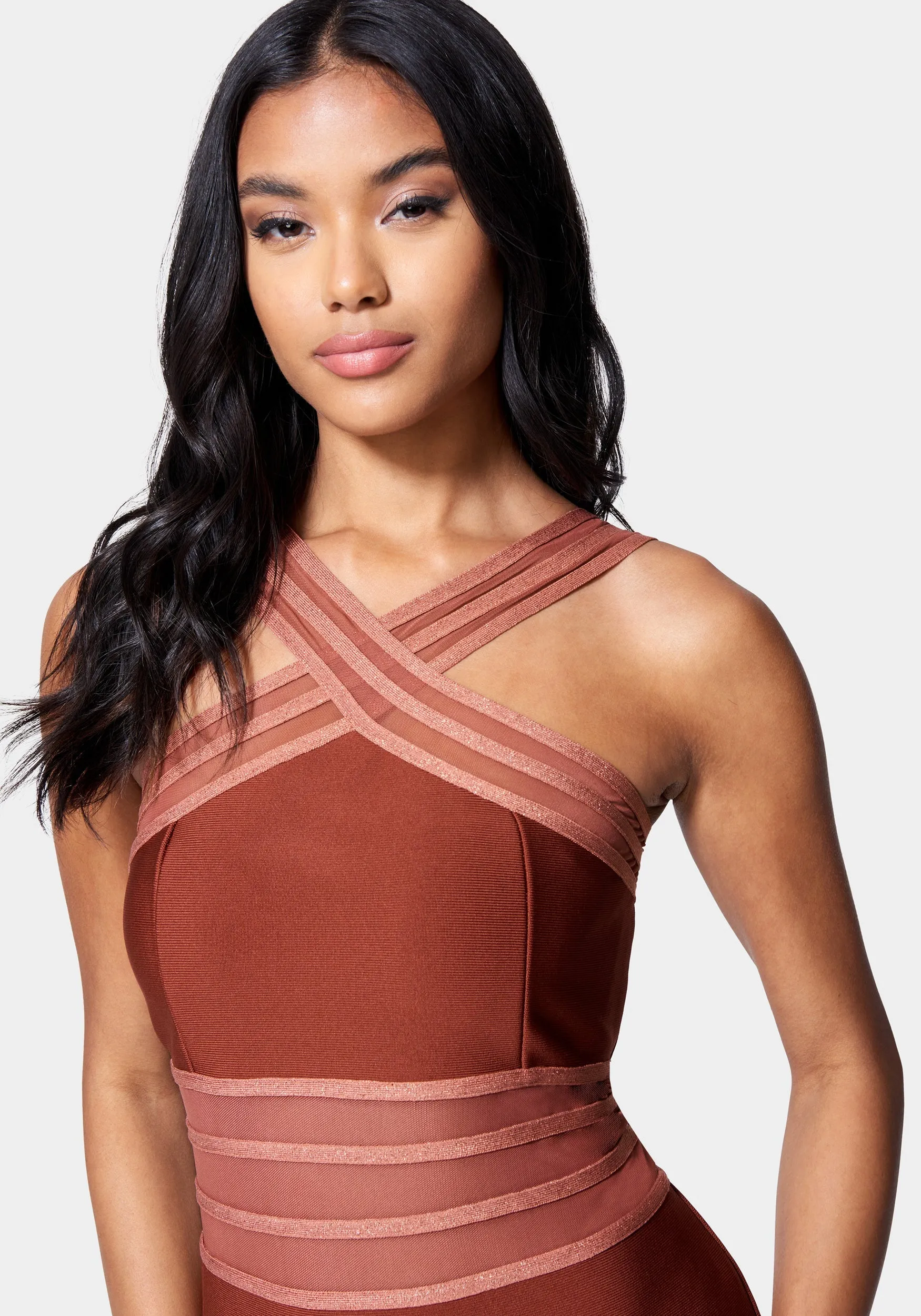 Bandage Cross Front Dress