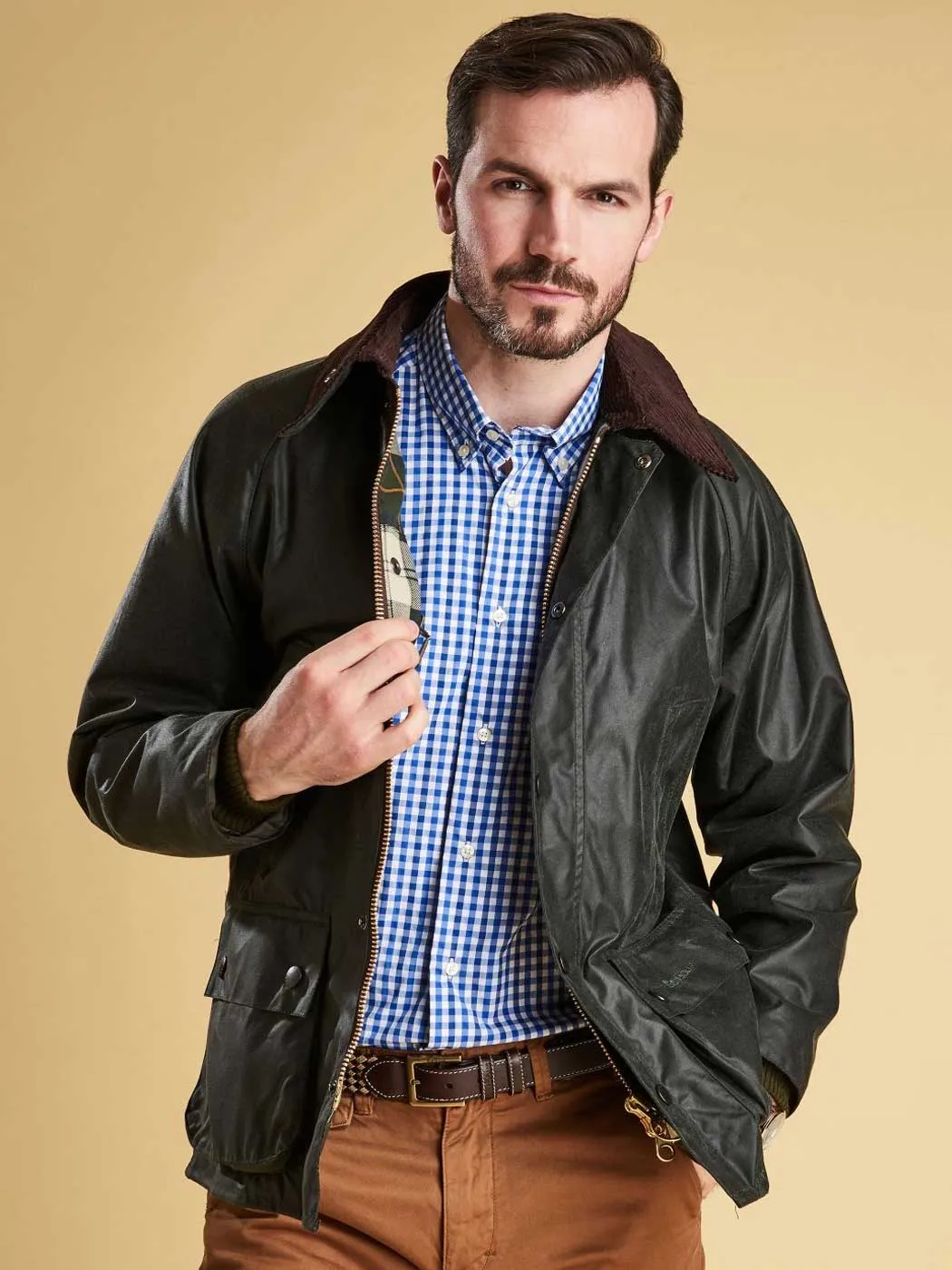 BARBOUR Bedale Wax Jacket – Mens - Sage