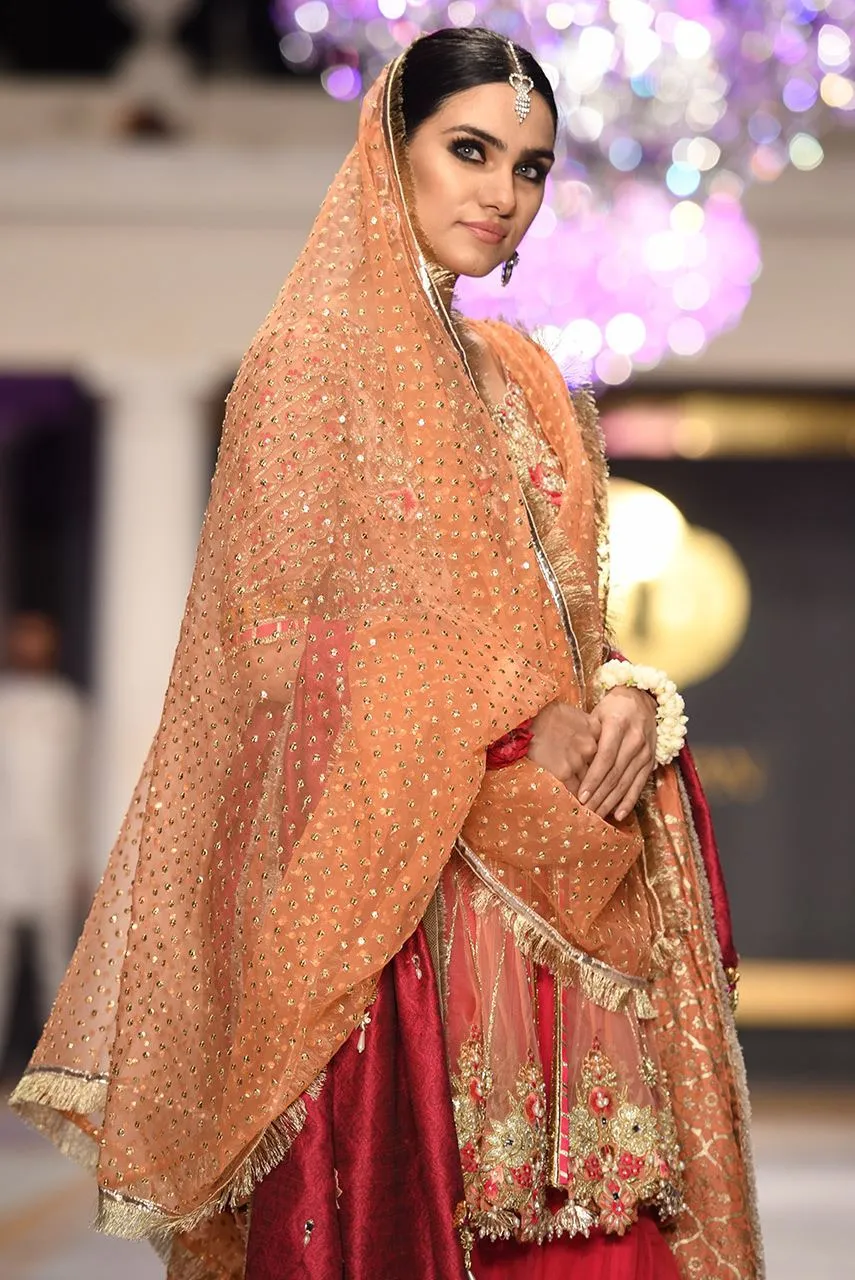 Beautiful designer bridal mehendi outfit embroidered in red color # B3427