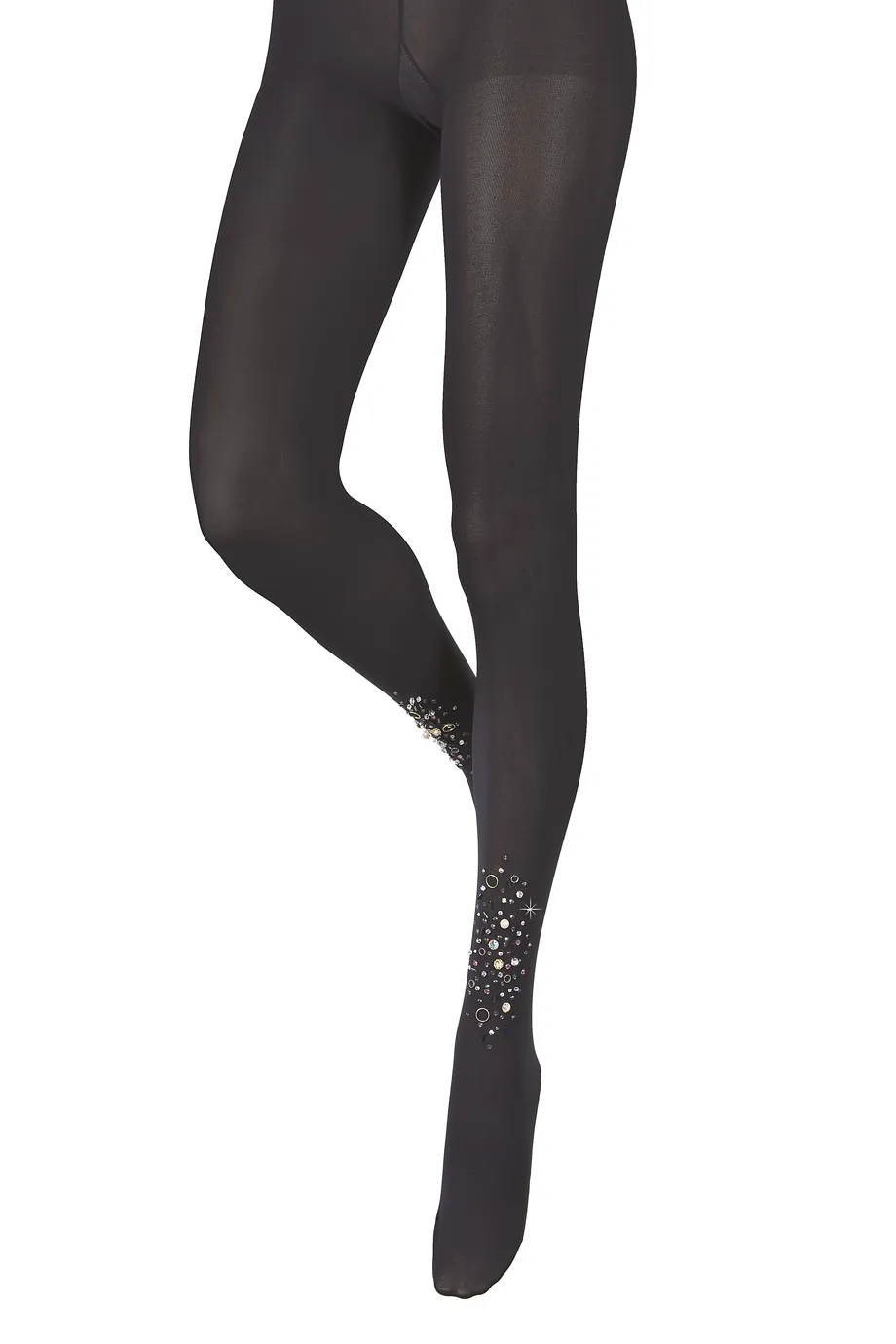 BEBAROQUE PETRA Black Embellished Tights