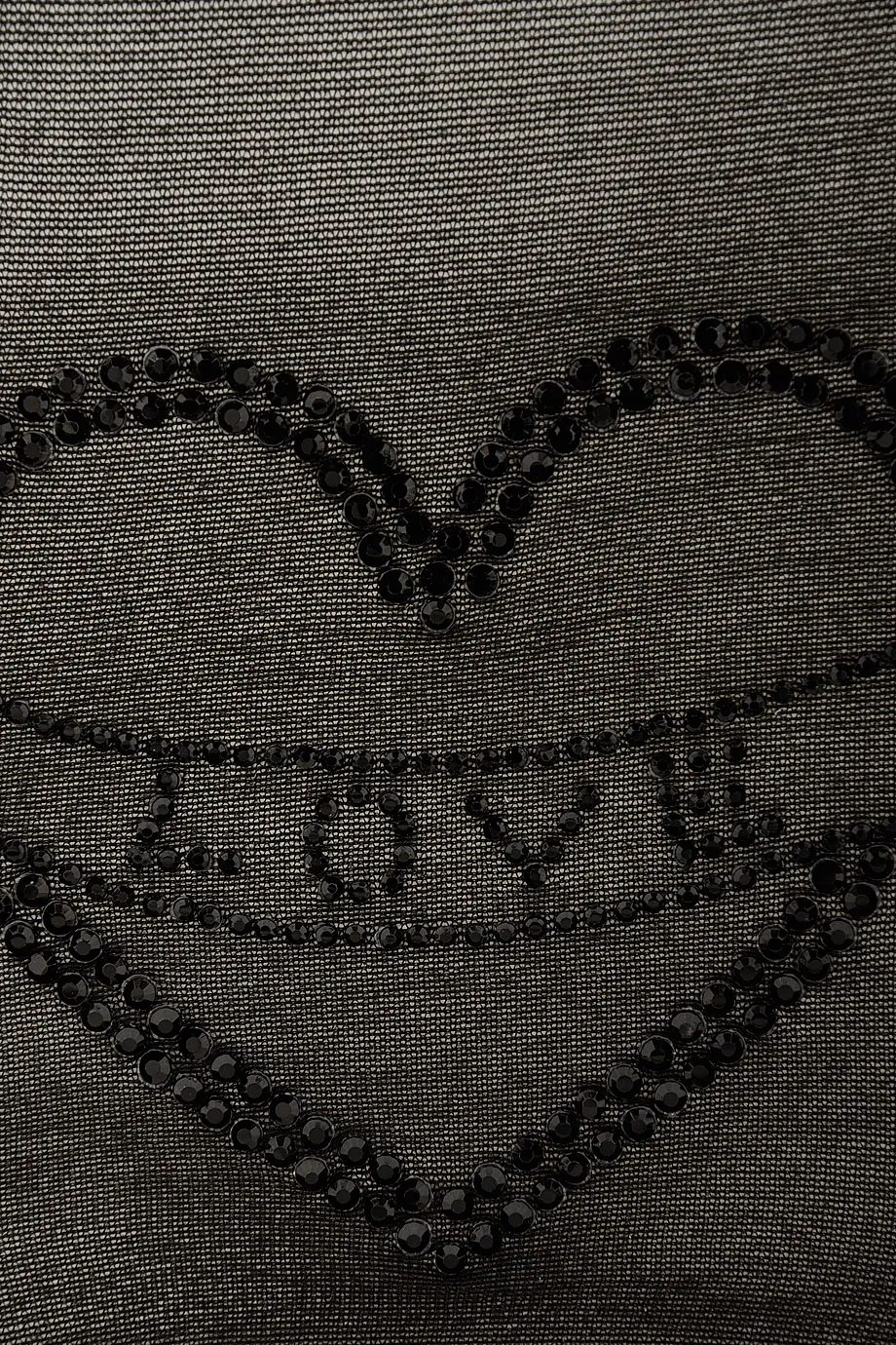BEBAROQUE VALENTINA Black Heart Tights