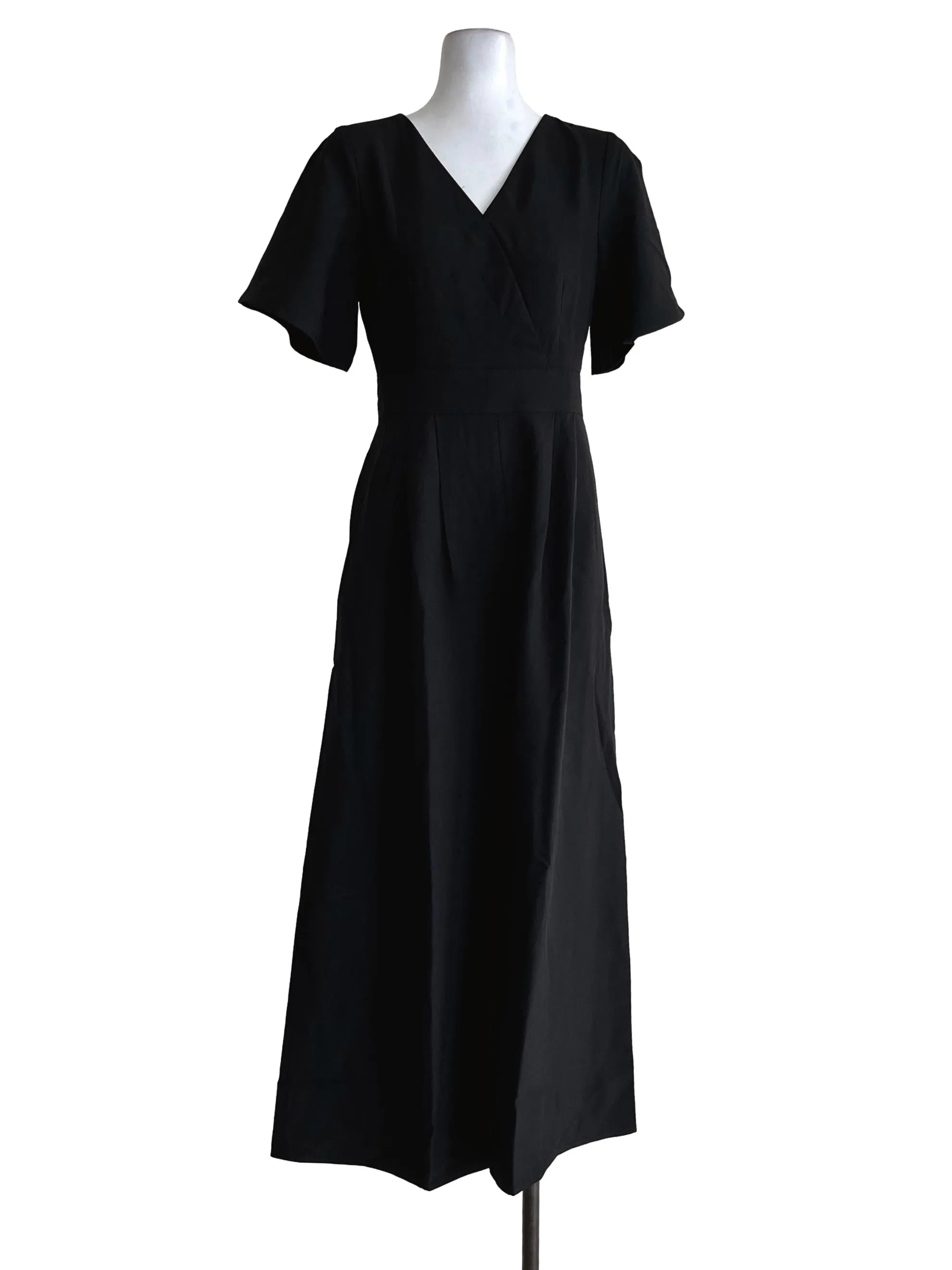 Black Plain Jumpsuit