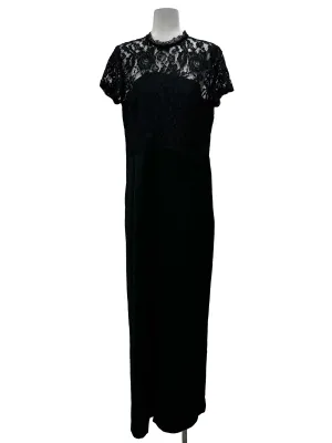Black Round Neck Lace Jumpsuit