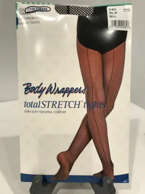 Black Seamed Fishnet Tights