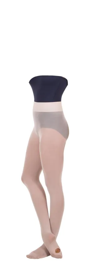 Body Wrappers - TOTALSTRETCH SMOOTH KNIT WIDE WAIST CONVERTIBLE TIGHTS - Adult - A41