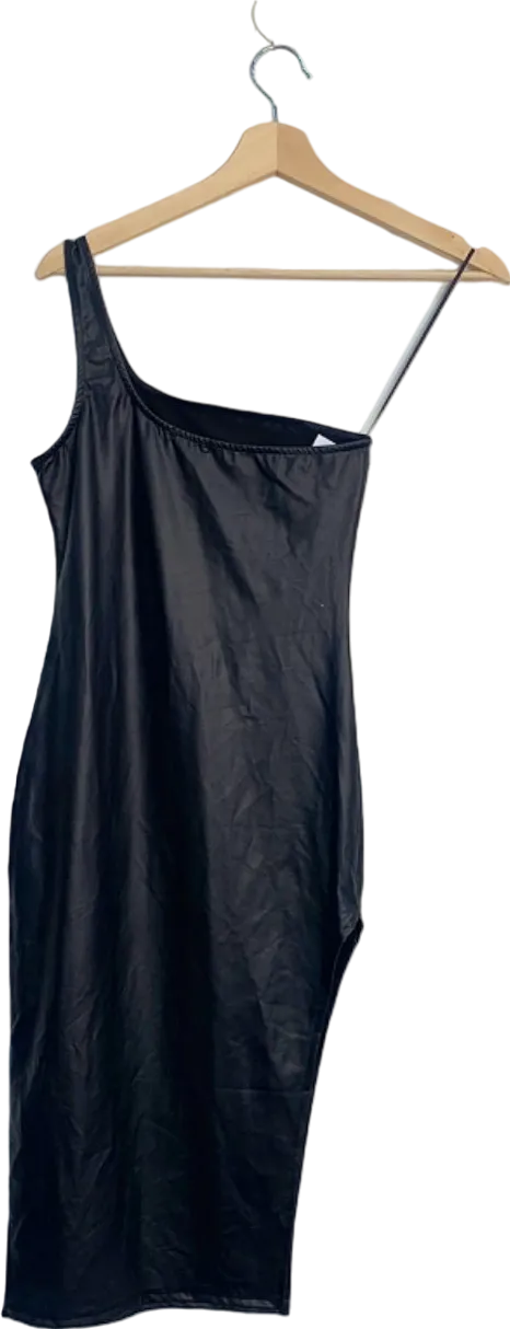 Bozzolo Black One-Shoulder Bodycon Dress UK S
