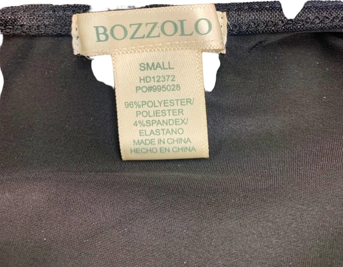 Bozzolo Black One-Shoulder Bodycon Dress UK S