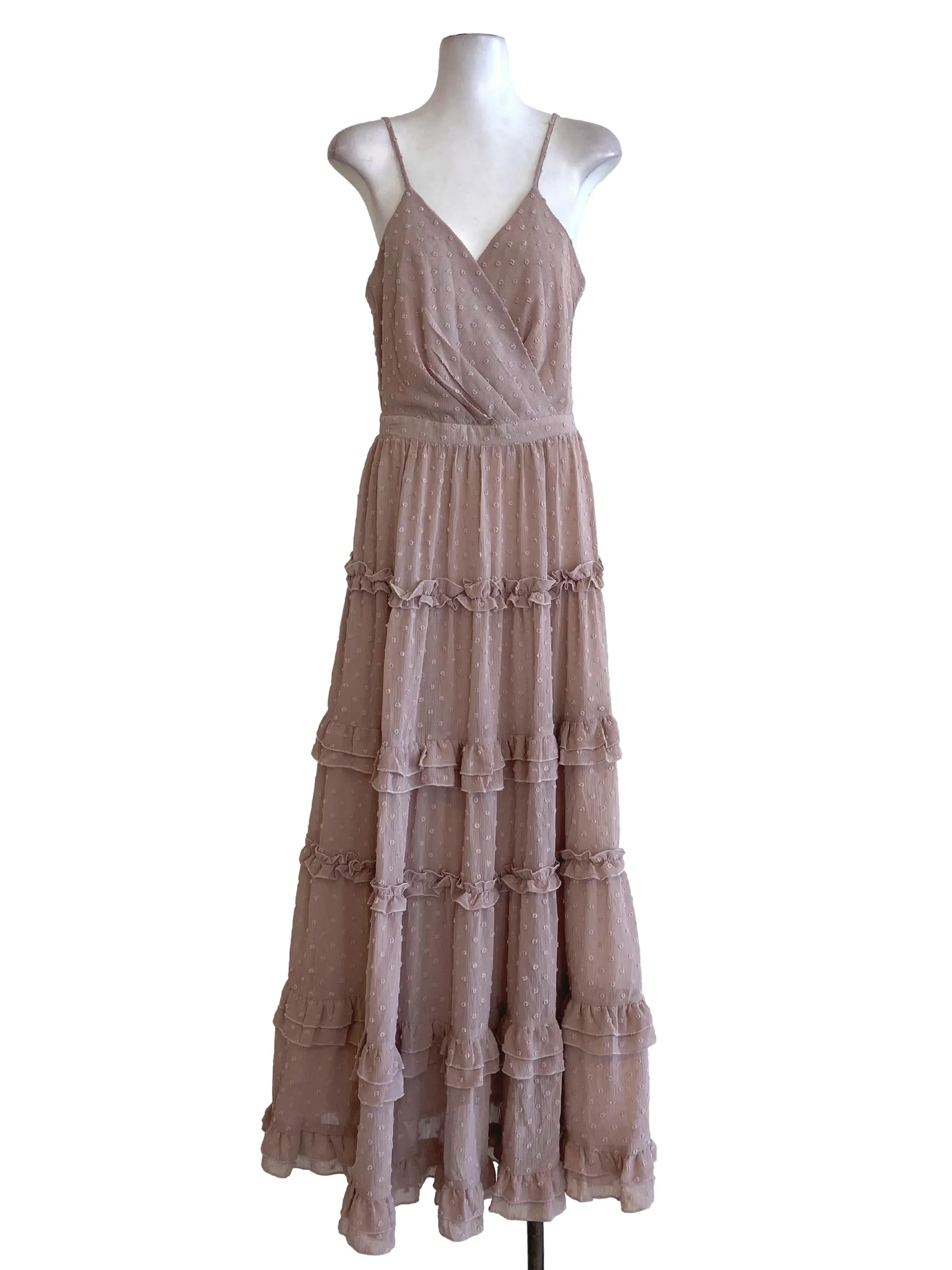 Brown V-Neck Jumpsuit
