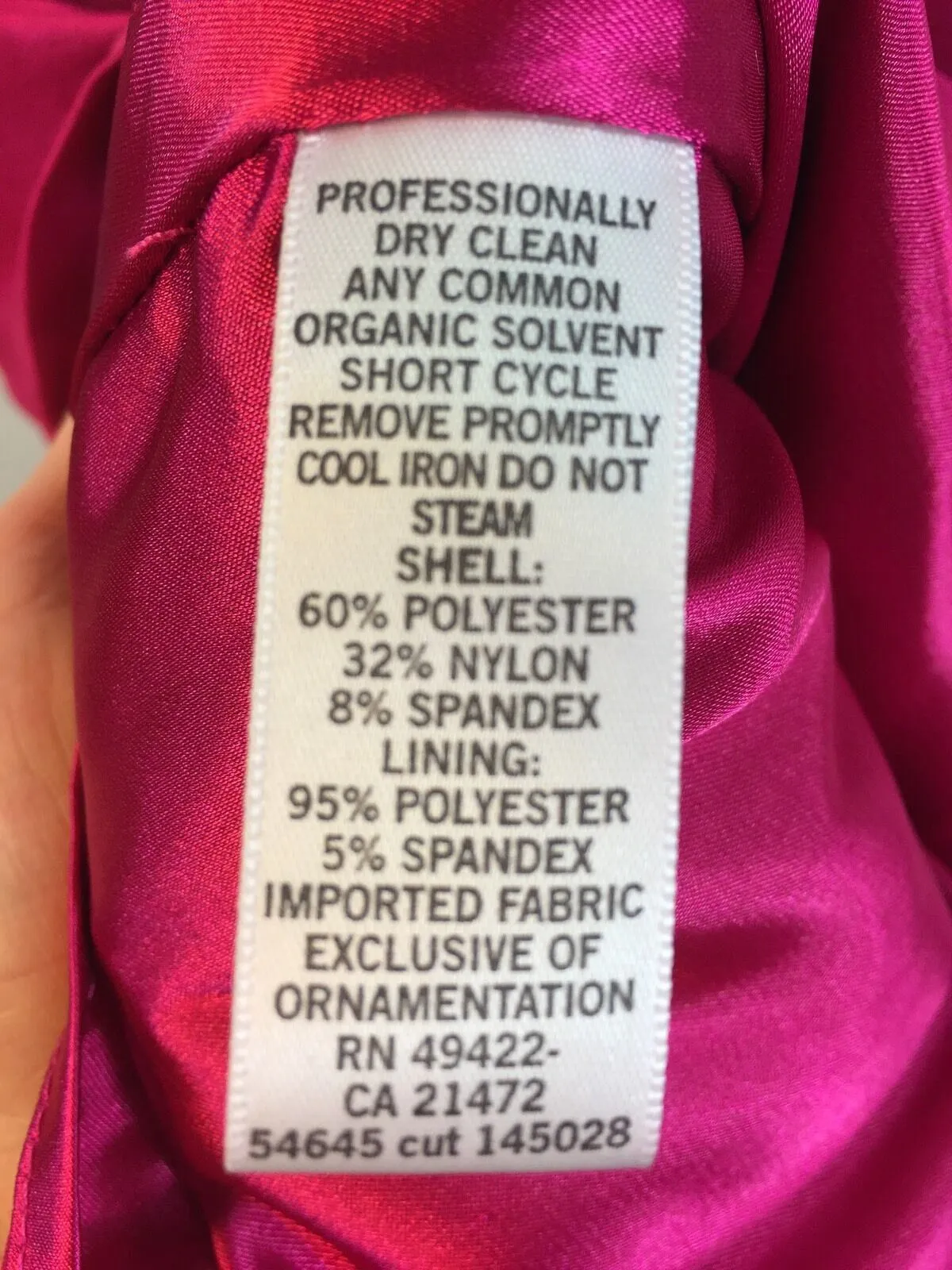 Cache Sz 10 Hot Pink Bow Peplum Mini Dress Strapless Evening Club