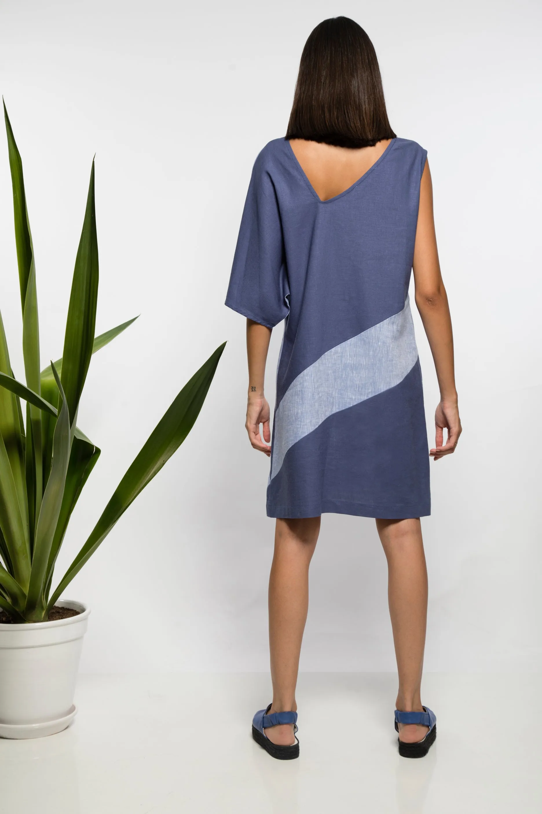 Color blocked dress
