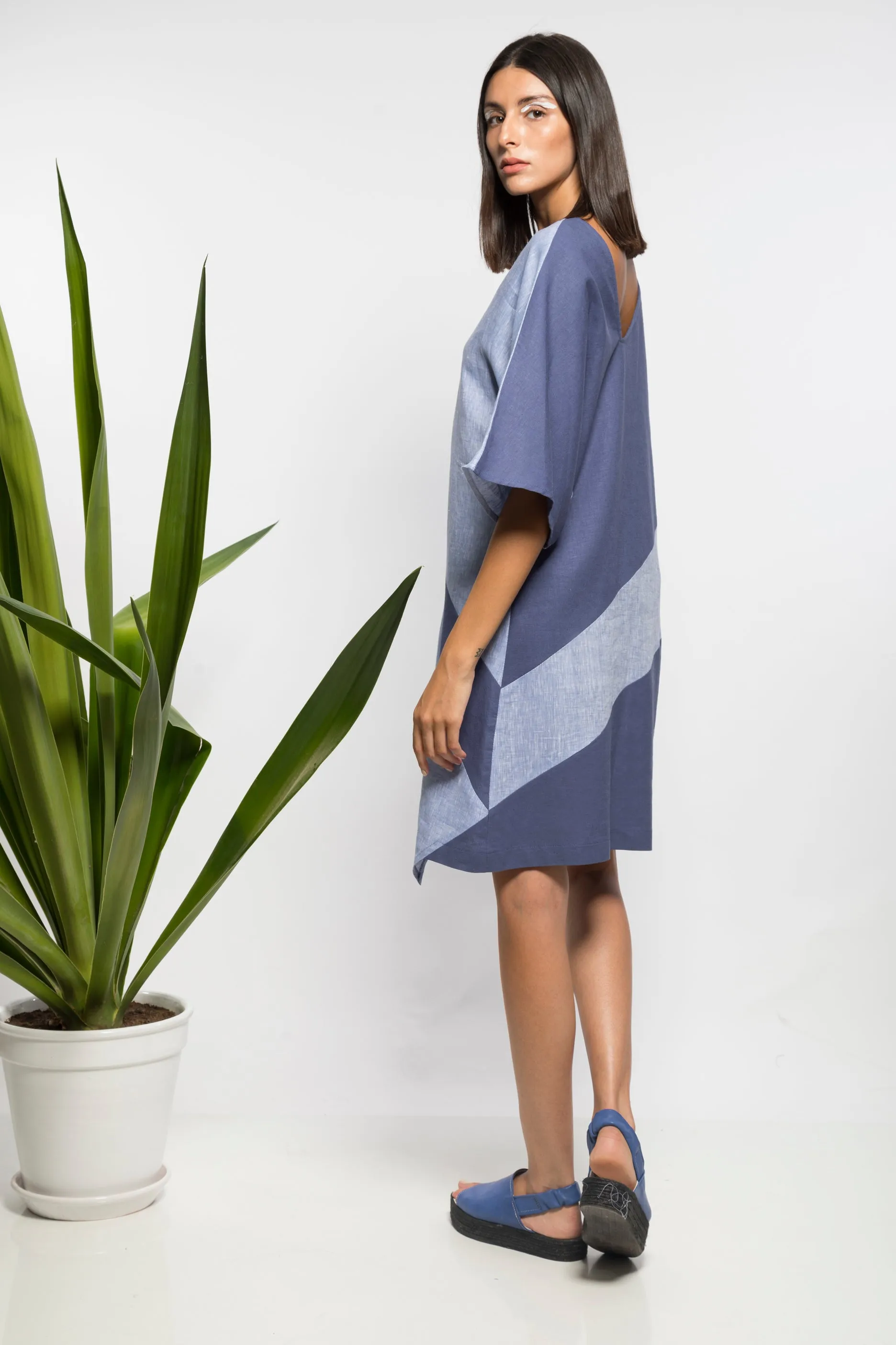 Color blocked dress