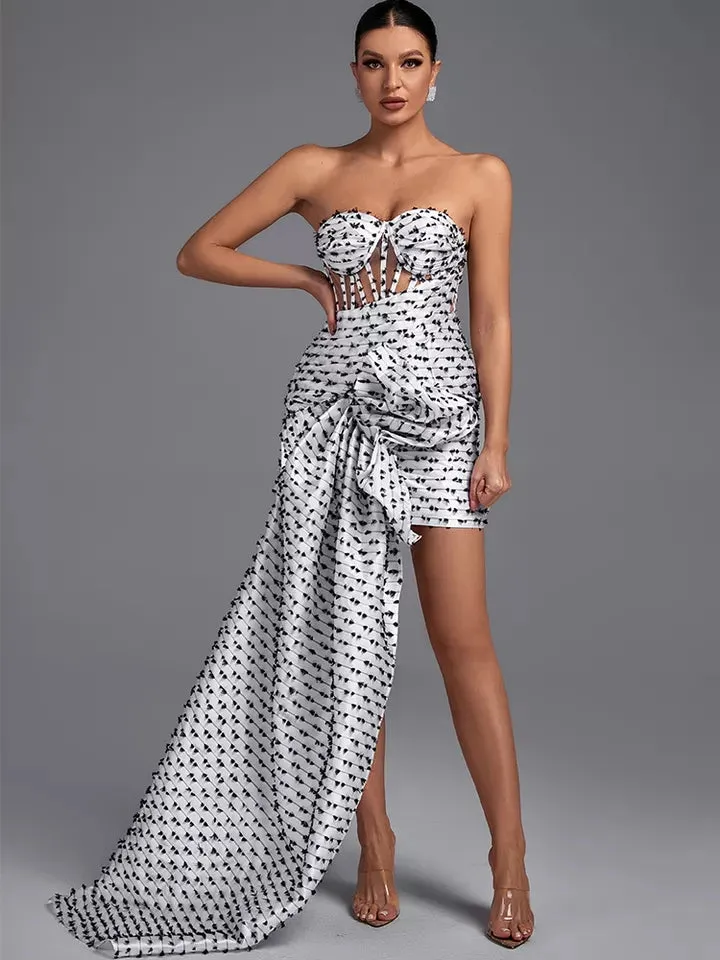 Cookies & Cream Asymmetrical Dress