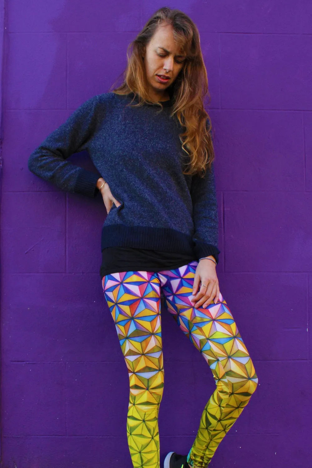 Cuboid Cupid Funky Pattern Leggings