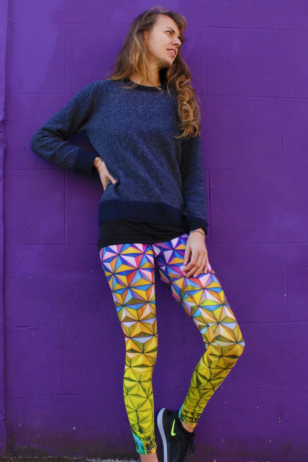 Cuboid Cupid Funky Pattern Leggings