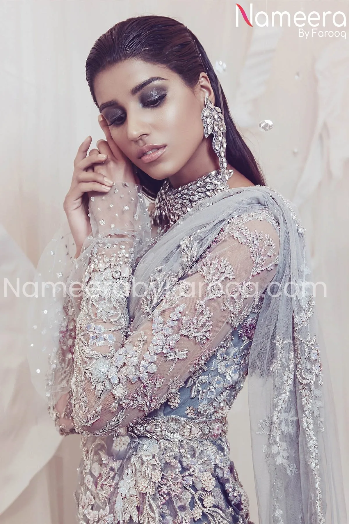 Designer Pakistani Fish Cut Lehenga for Bride #BN166