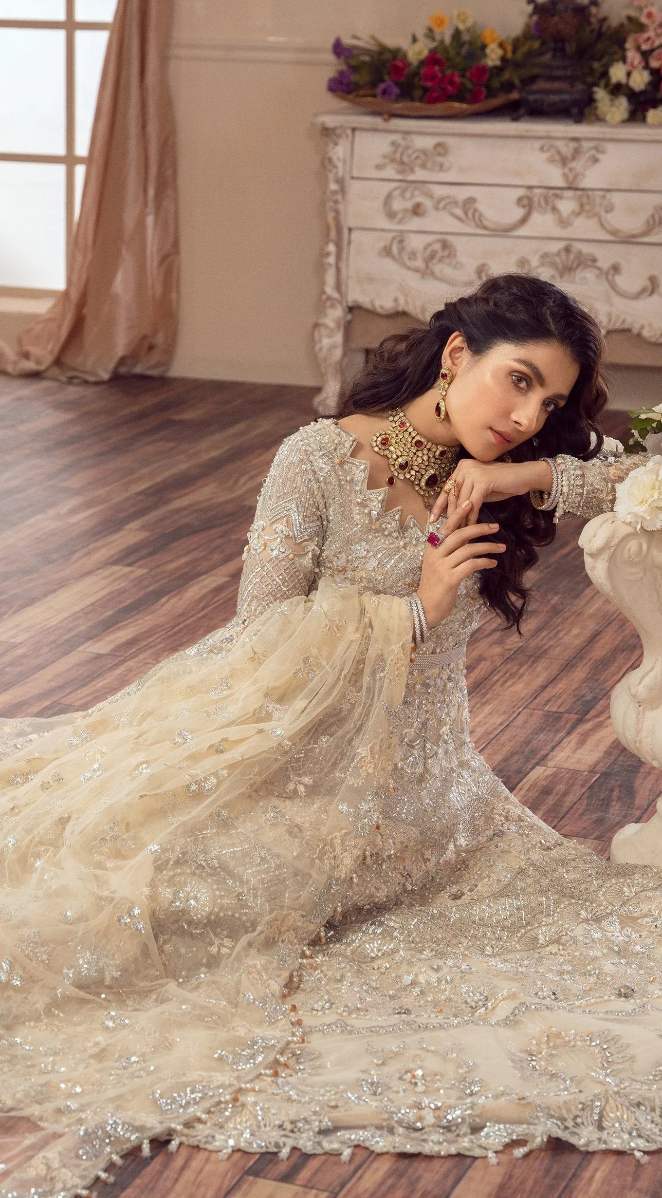 Designer Pakistani Lehenga Gown Bridal Dress #BN1071