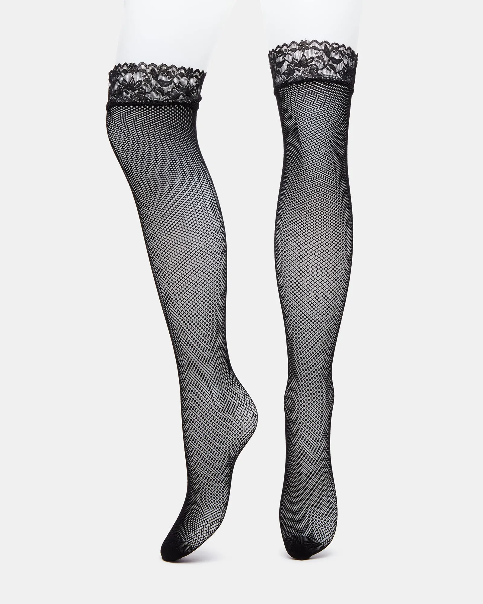FISHNET OVER THE KNEE TIGHTS BLACK