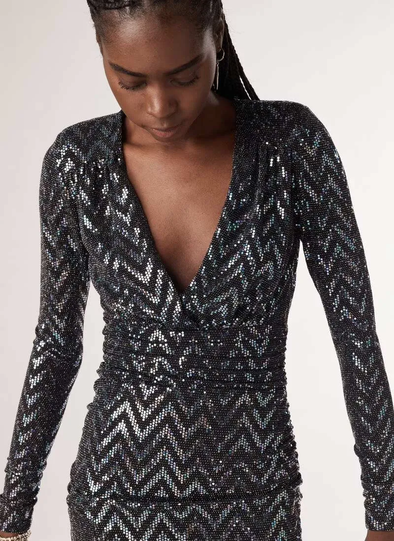 Flavie Lurex Mini Dress