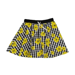 Floral Gingham Skirt
