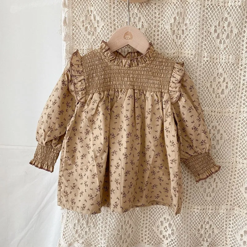 Floral Ruffled Collar Blouse