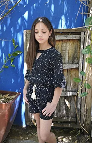 Floral Tier Ruffle Romper for Big Girls