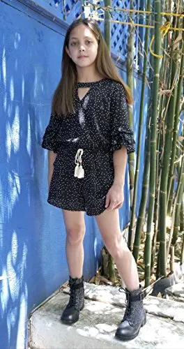 Floral Tier Ruffle Romper for Big Girls