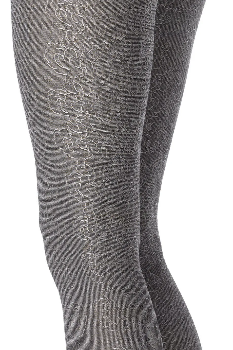 FOGAL 508 TEATRO Floral Tights 298 Noir-Silver