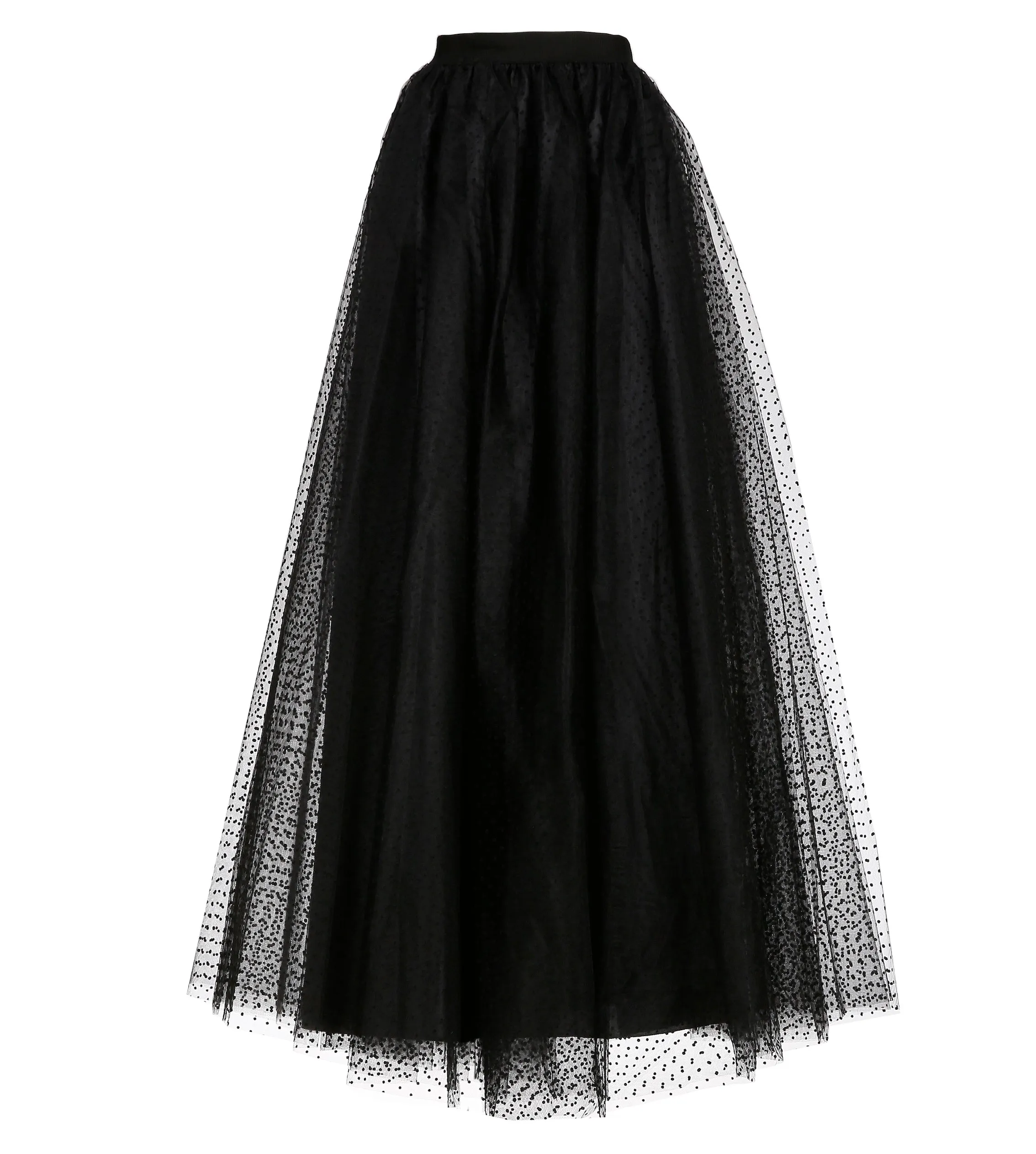 Gala Black Dotted Tulle Skirt - Limited Edition