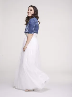 Gala White Tulle Skirt