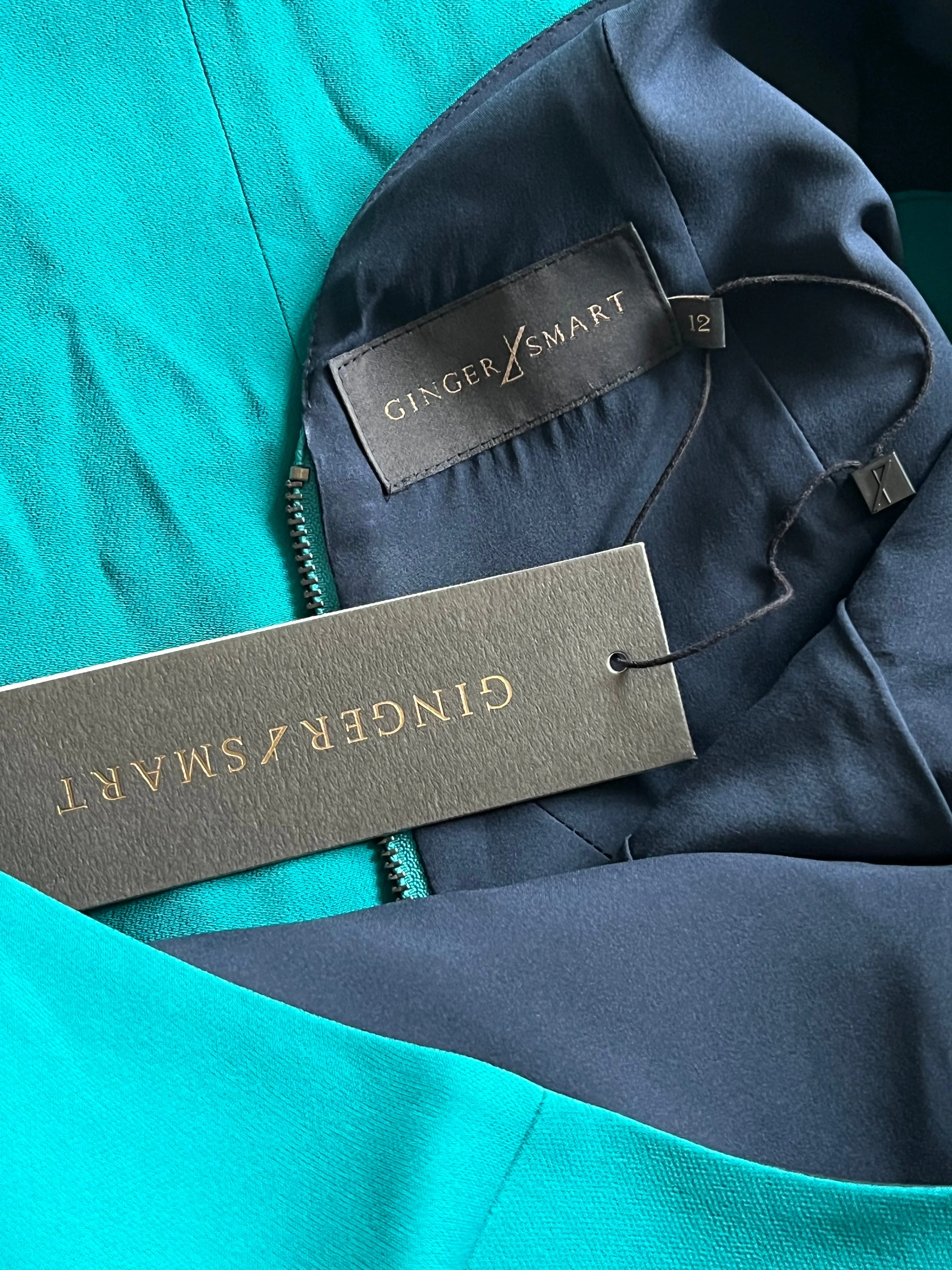 Ginger & Smart Size 12 Green Eternal Note Dress