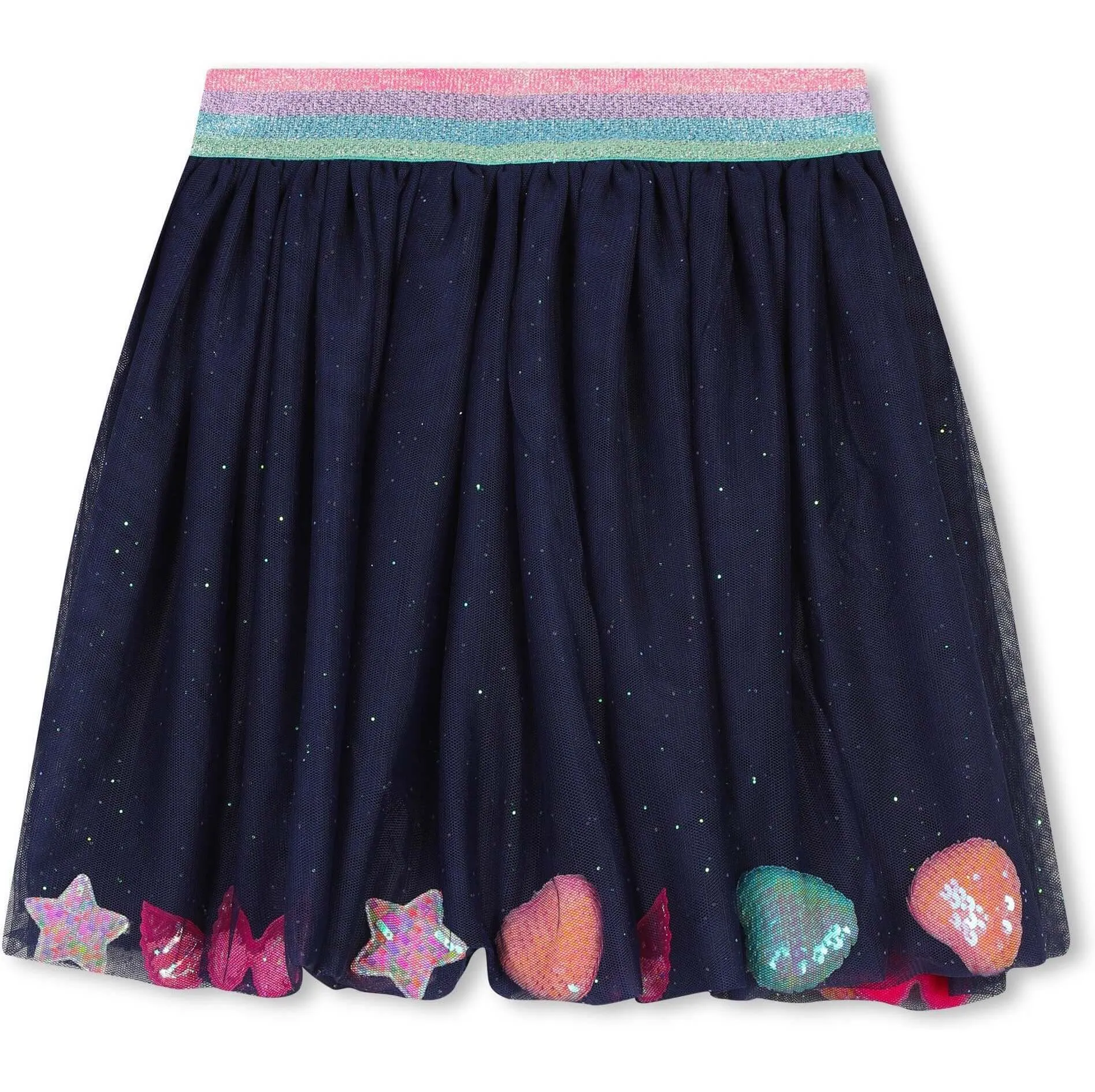Girls Navy Tulle Skirt
