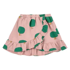 Green Tree All Over Ruffle Skirt