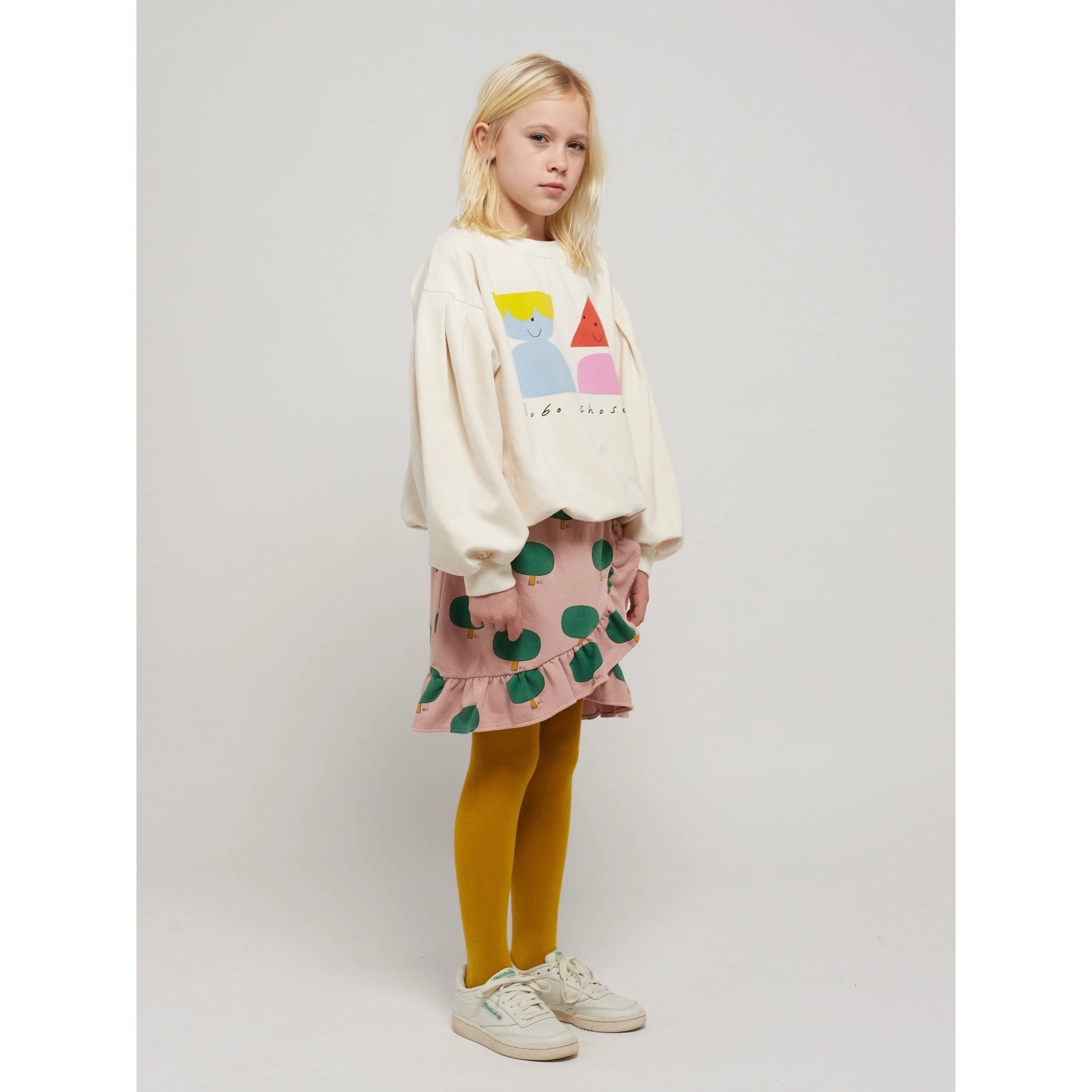 Green Tree All Over Ruffle Skirt