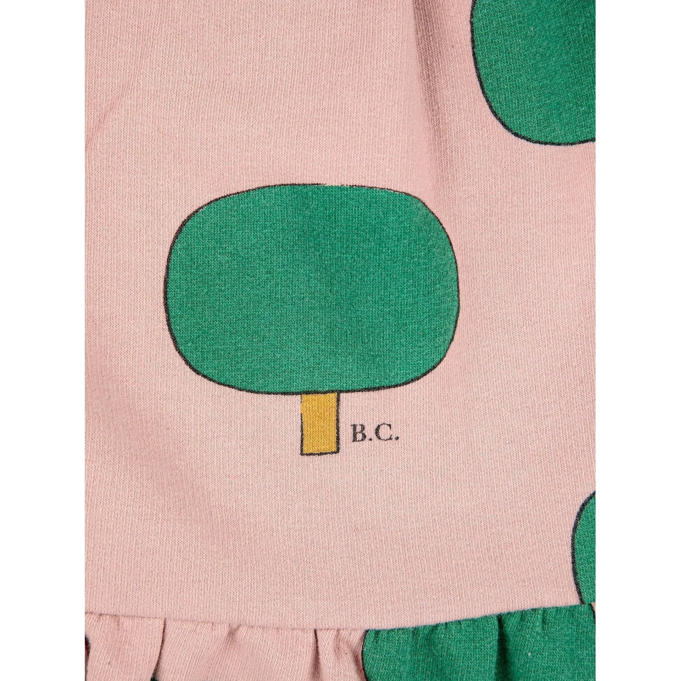 Green Tree All Over Ruffle Skirt