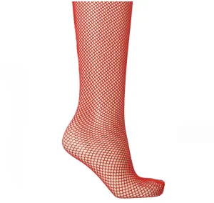 Gucci Nettina Fishnet Tights in Washed Rose Red