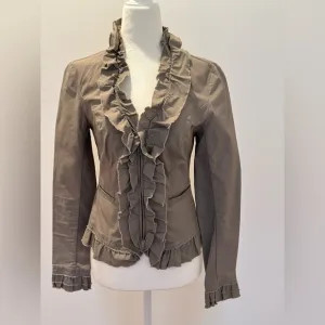 INC international Concepts Women’s Fitted lightweight jacket Size XS tan color