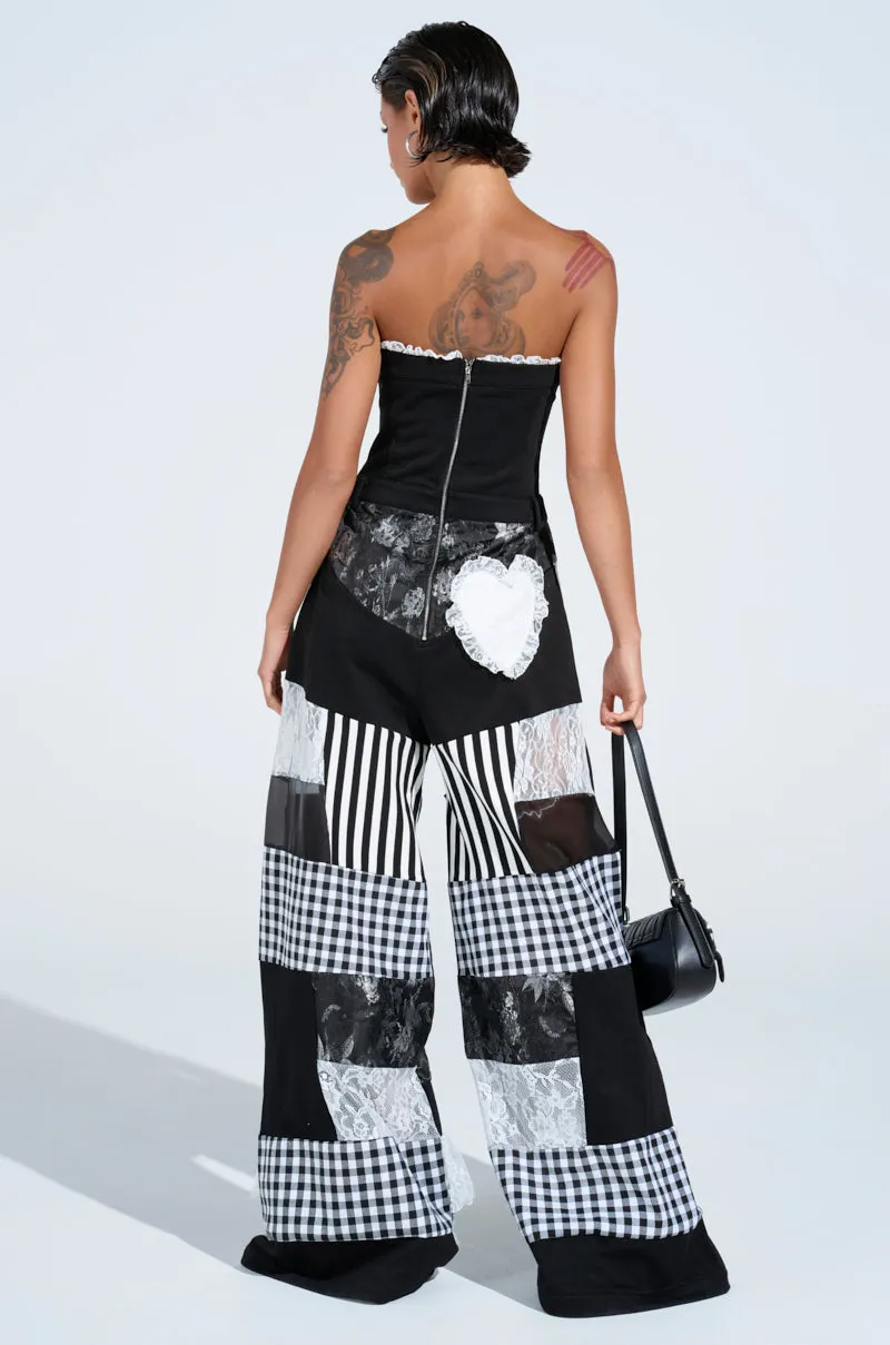 IRIS PATCHWORK JUMPSUIT
