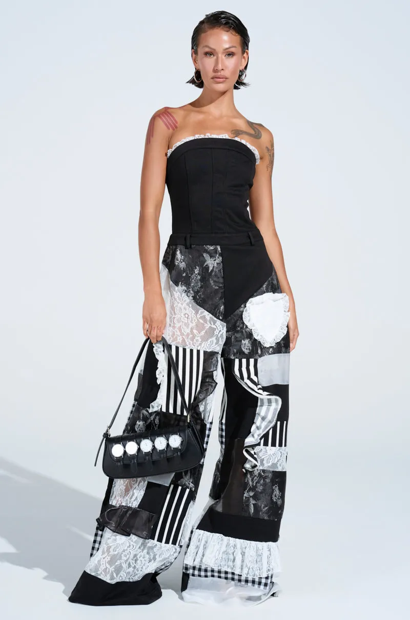 IRIS PATCHWORK JUMPSUIT