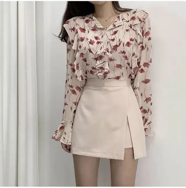 Irregular Solid Side-slit Stretchy
