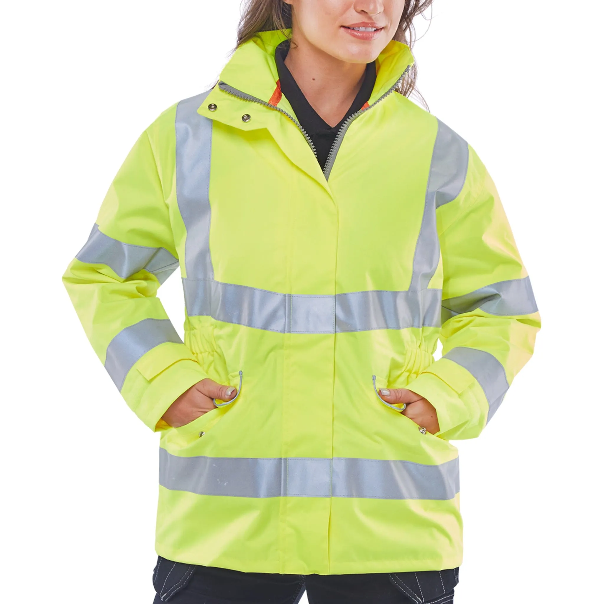 Ladies Hi-vis Executive Jacket - Saturn Yellow