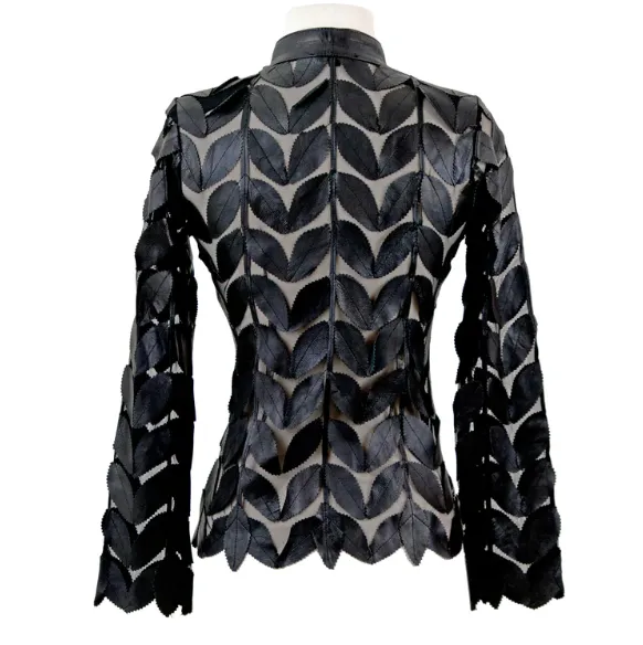 Leather Leaf Moto Jacket