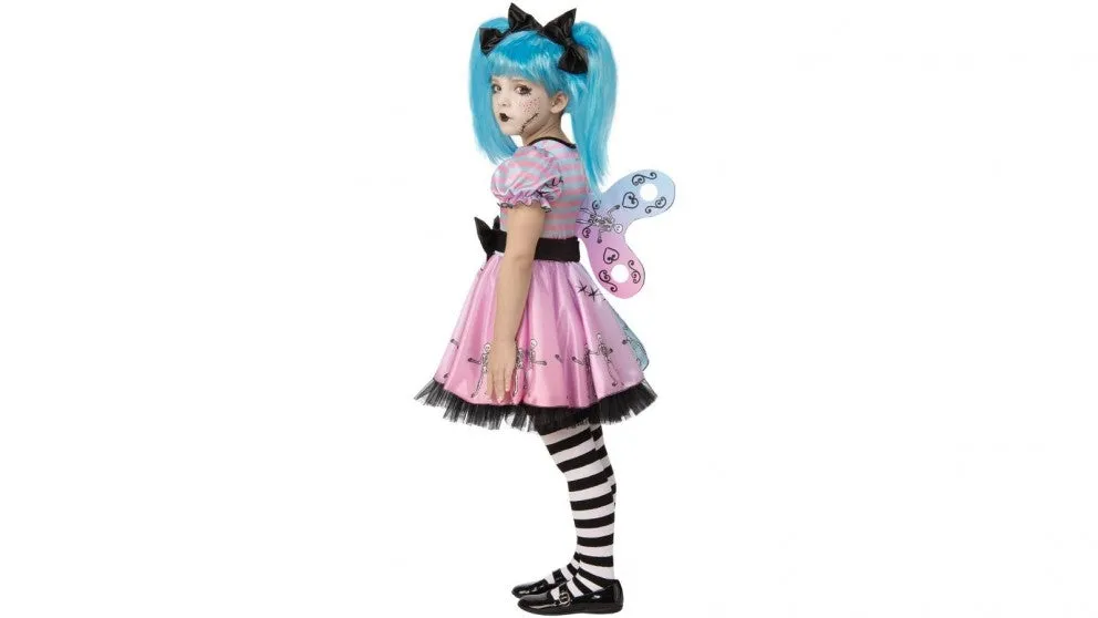 Little Blue Skelly Cpstume for Girls