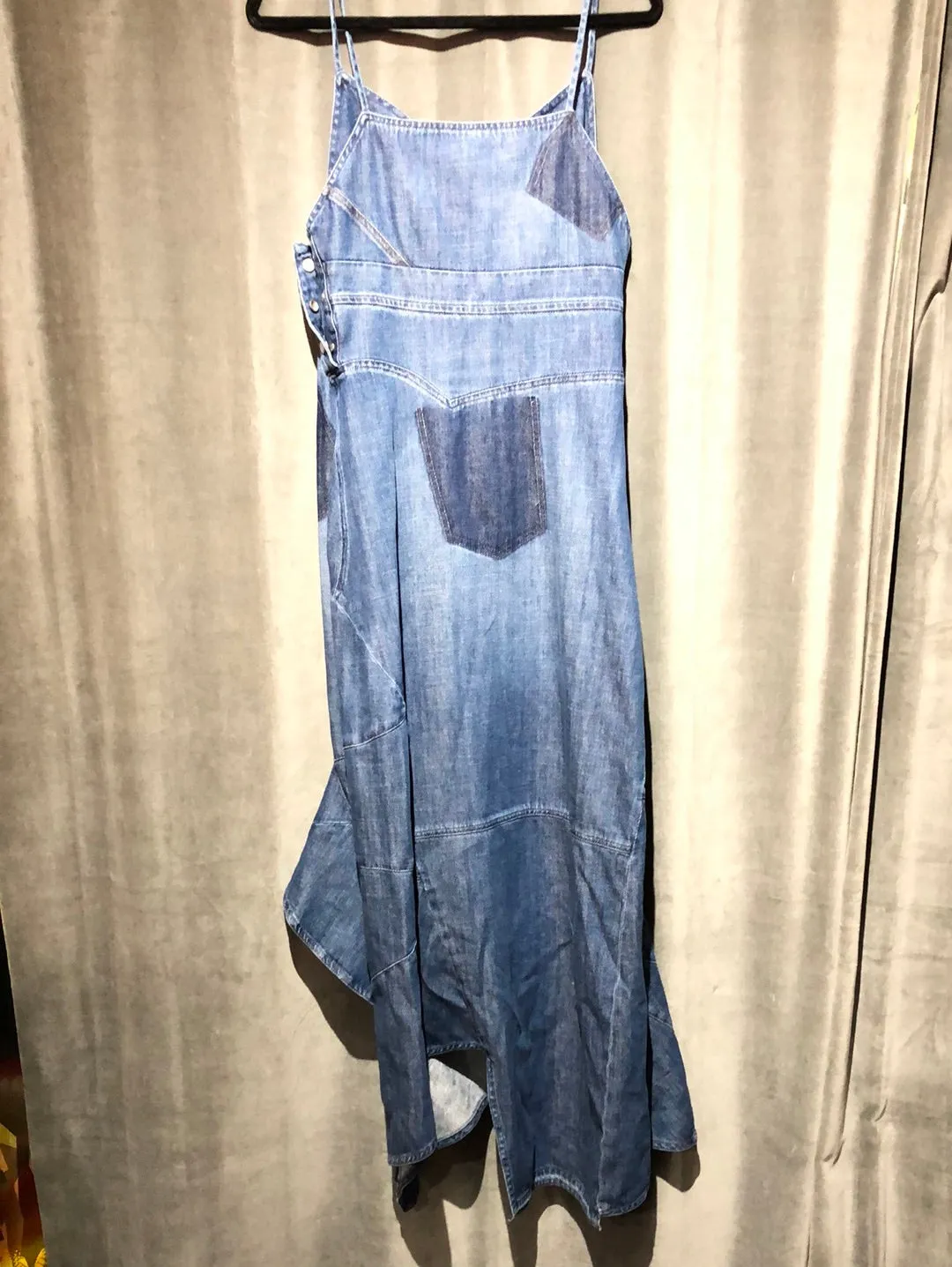 LOEWE Denim Asymmetrical and Ruffle Bottom