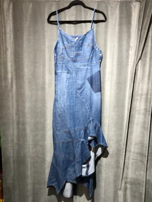 LOEWE Denim Asymmetrical and Ruffle Bottom
