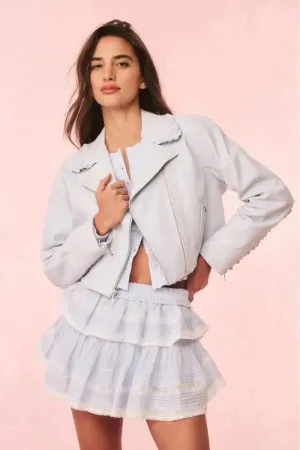 Love Shack Fancy - Rheisa Jacket in Celestial Blue